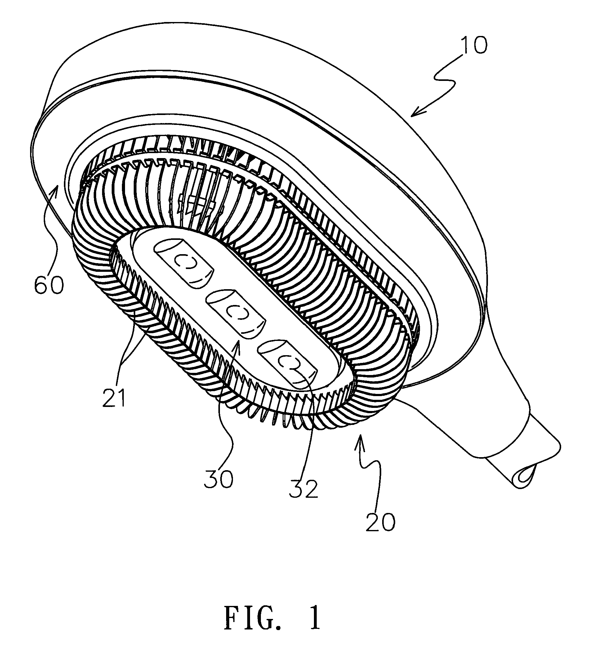 Apparatus for fixing LED light engine to lamp fixture