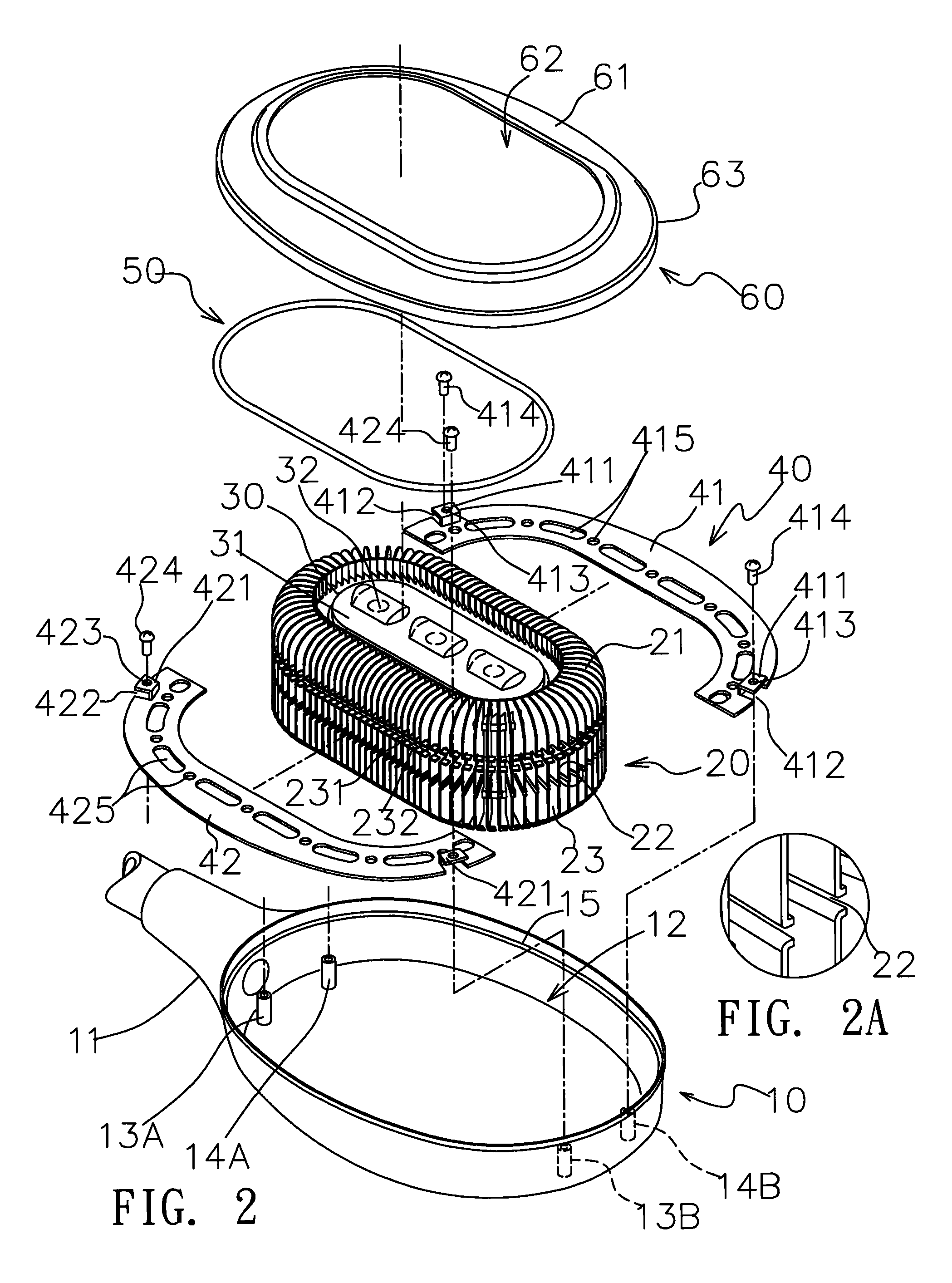 Apparatus for fixing LED light engine to lamp fixture