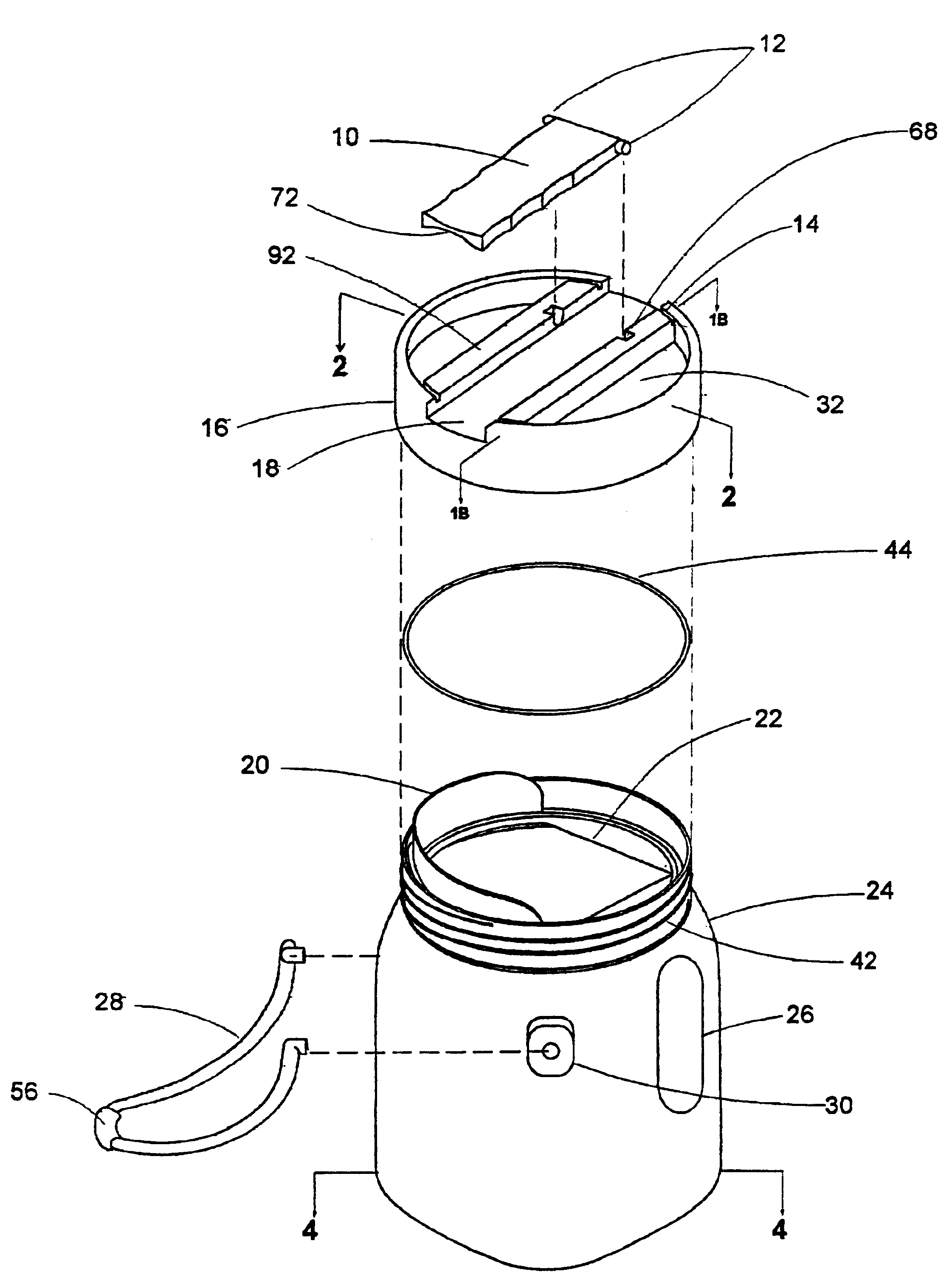 Storage and dispensing container for viscous fluids, paints and the like, and method of minimizing dripping