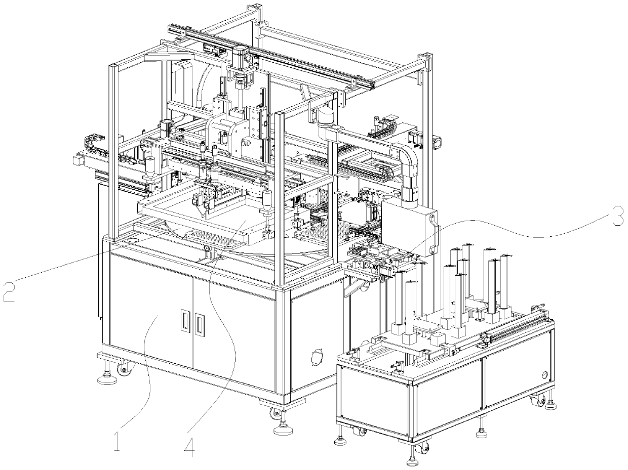 Screen printing machine with inner supporting rotary disc