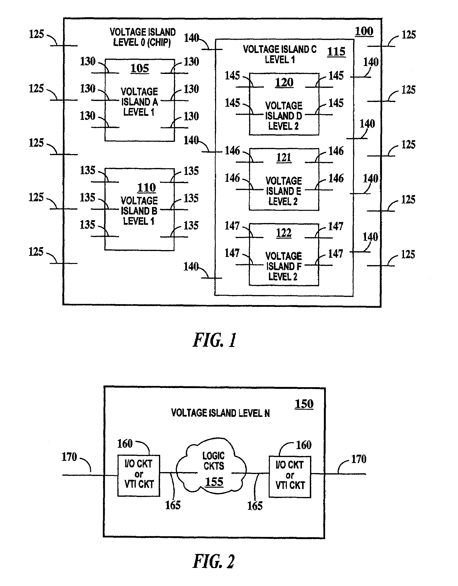 Method for designing an integrated circuit having multiple voltage domains