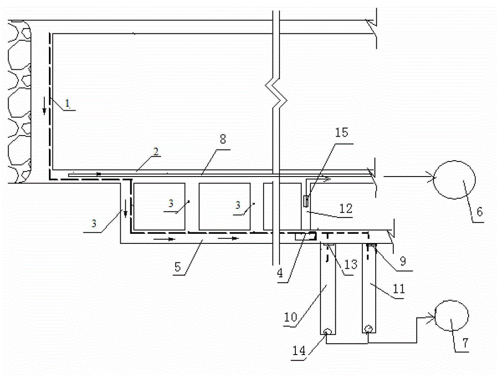 Method for reducing silt coal slime in underground water sump of large water coal mine