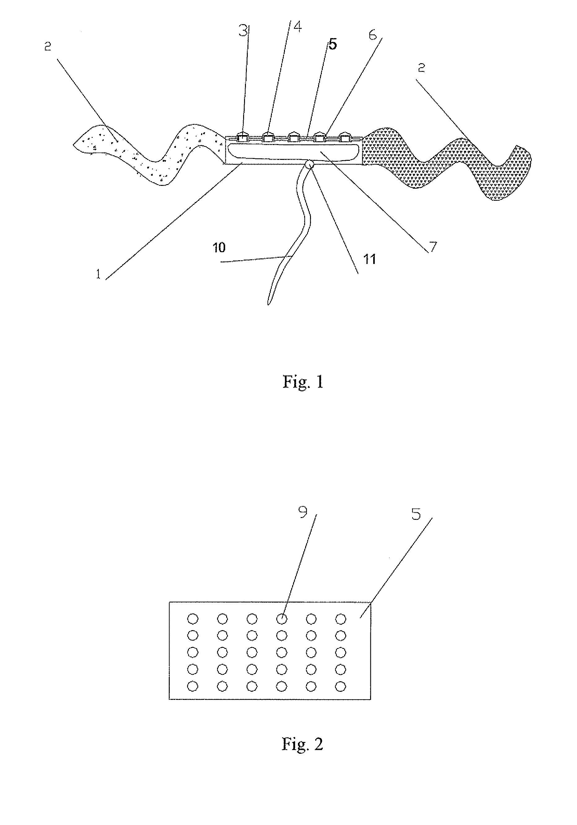 Ultrasonic Therapeutic Device Capable of Multipoint Transmitting