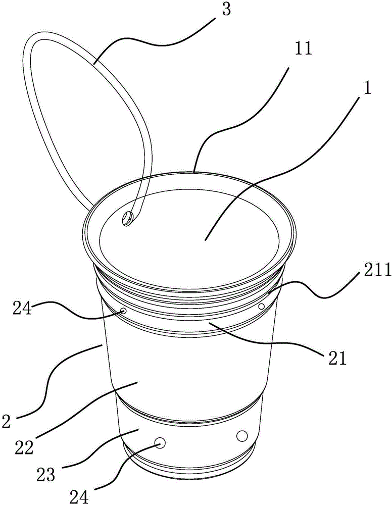 A double-layer lanyard cup with a bottle opener