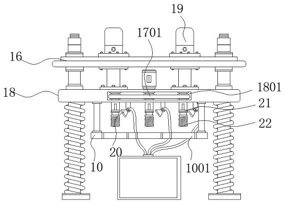 Automobile flange nut machining device capable of detecting grooving depth