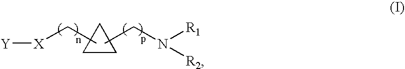 1,1- and 1,2-disubstituted cyclopropane compounds