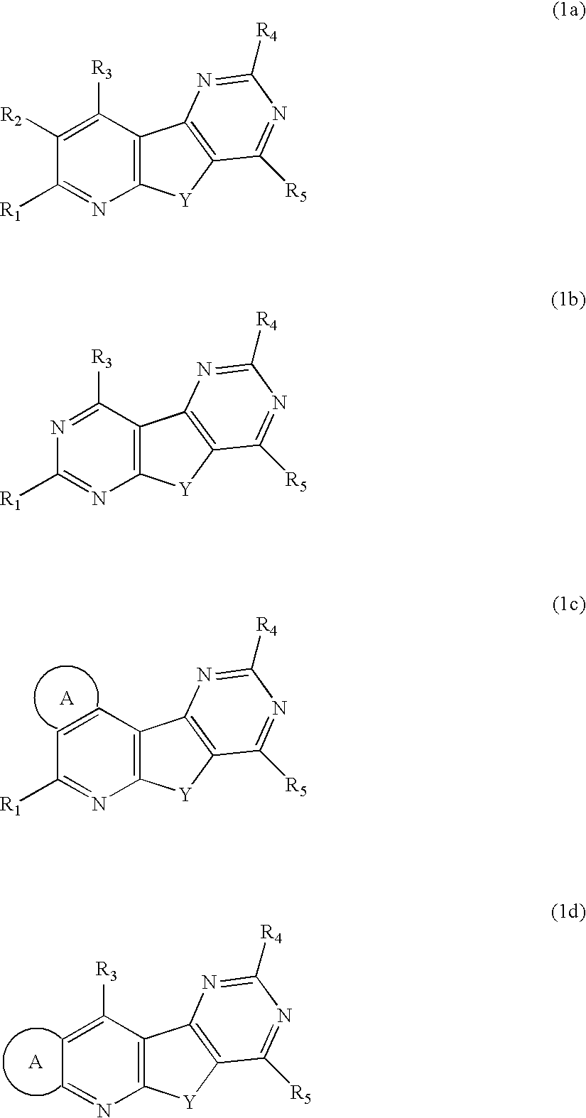 Substituted pyrido [3', 2': 4, 5] thieno [3, 2-d] pyrimidines and pyrido [3', 2': 4, 5] furo [3, 2-d] pyrimidines used as inhibitors of the pde-4 and/or the release of tnf-alpha