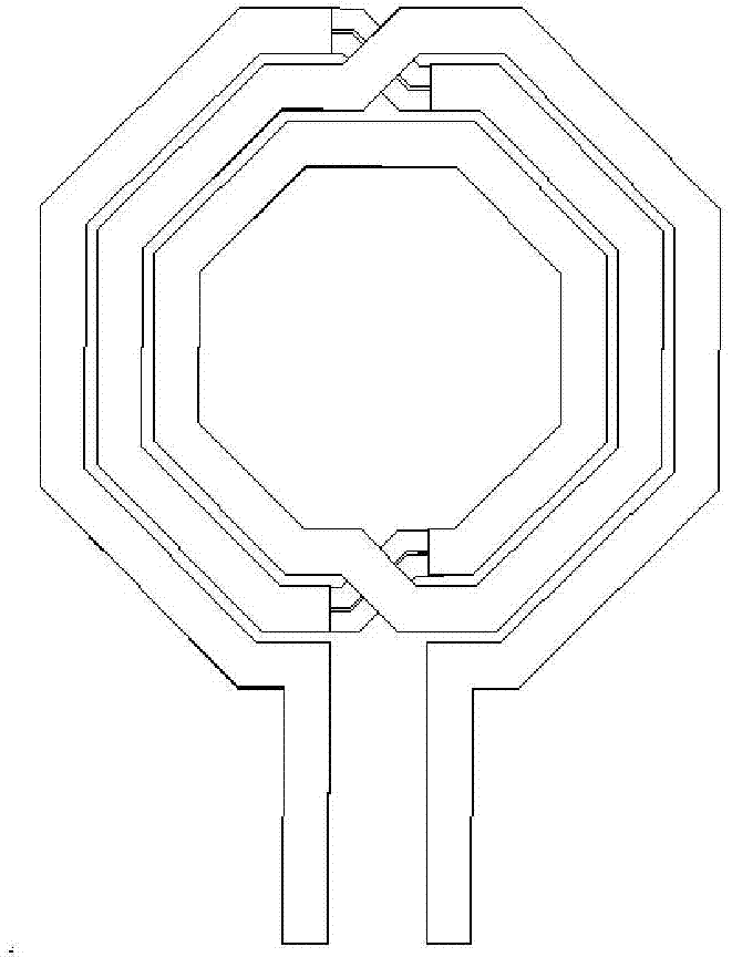 Spiral differential inductor