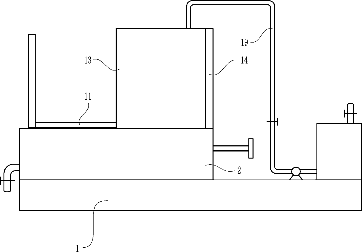 A cleaning and disinfection device for medical obstetrics and gynecology push bed