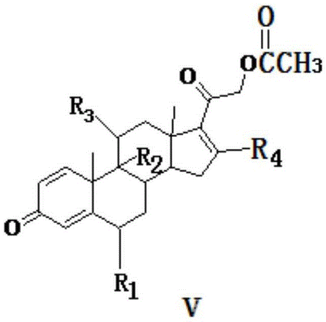 Method for preparing tetraene acetate and derivatives thereof