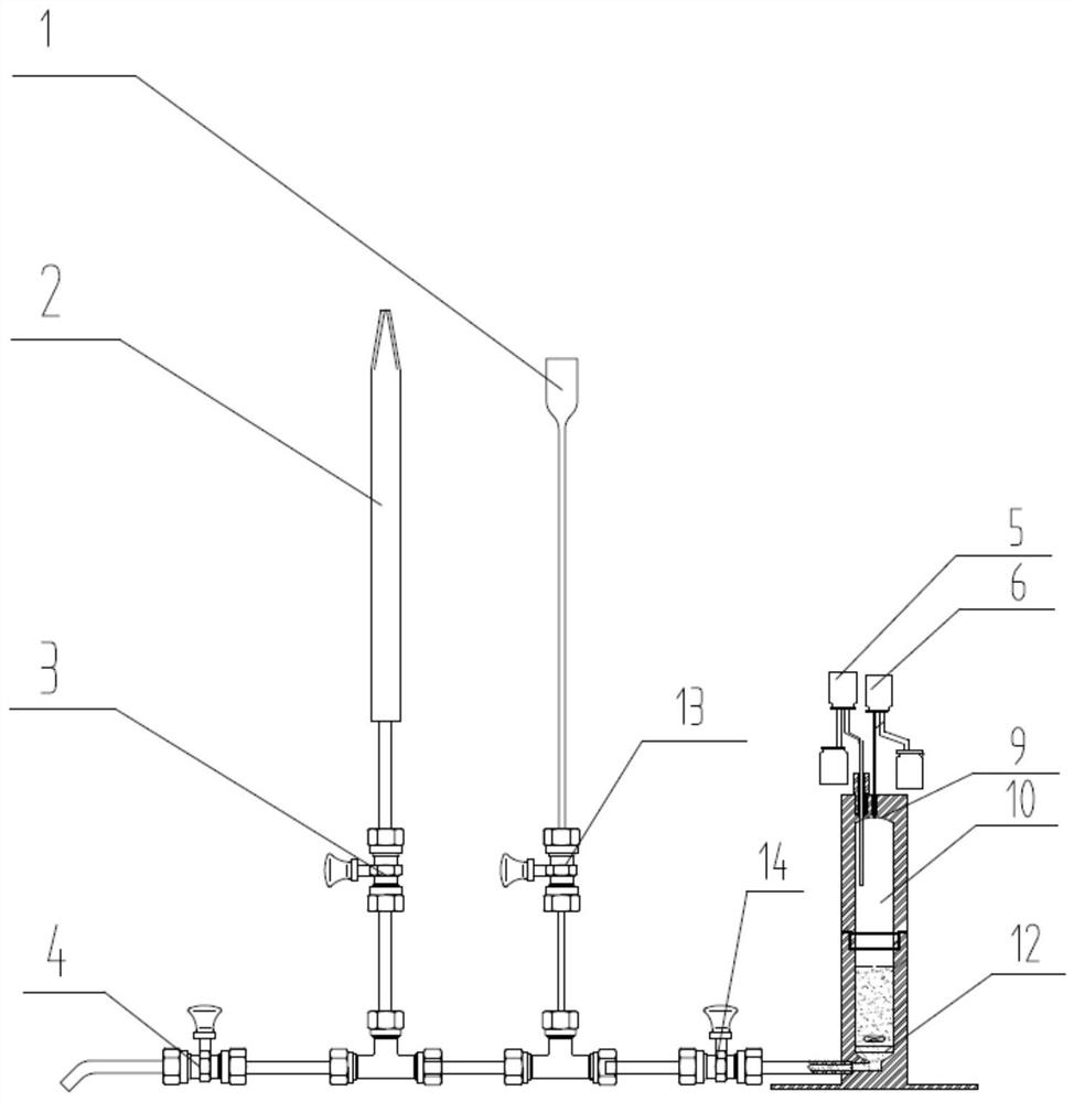 A device and method for collecting and measuring products irradiated by a small solid α source