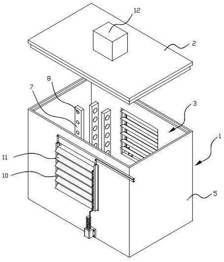 Ventilation and heat dissipation device for new energy automobile battery pack