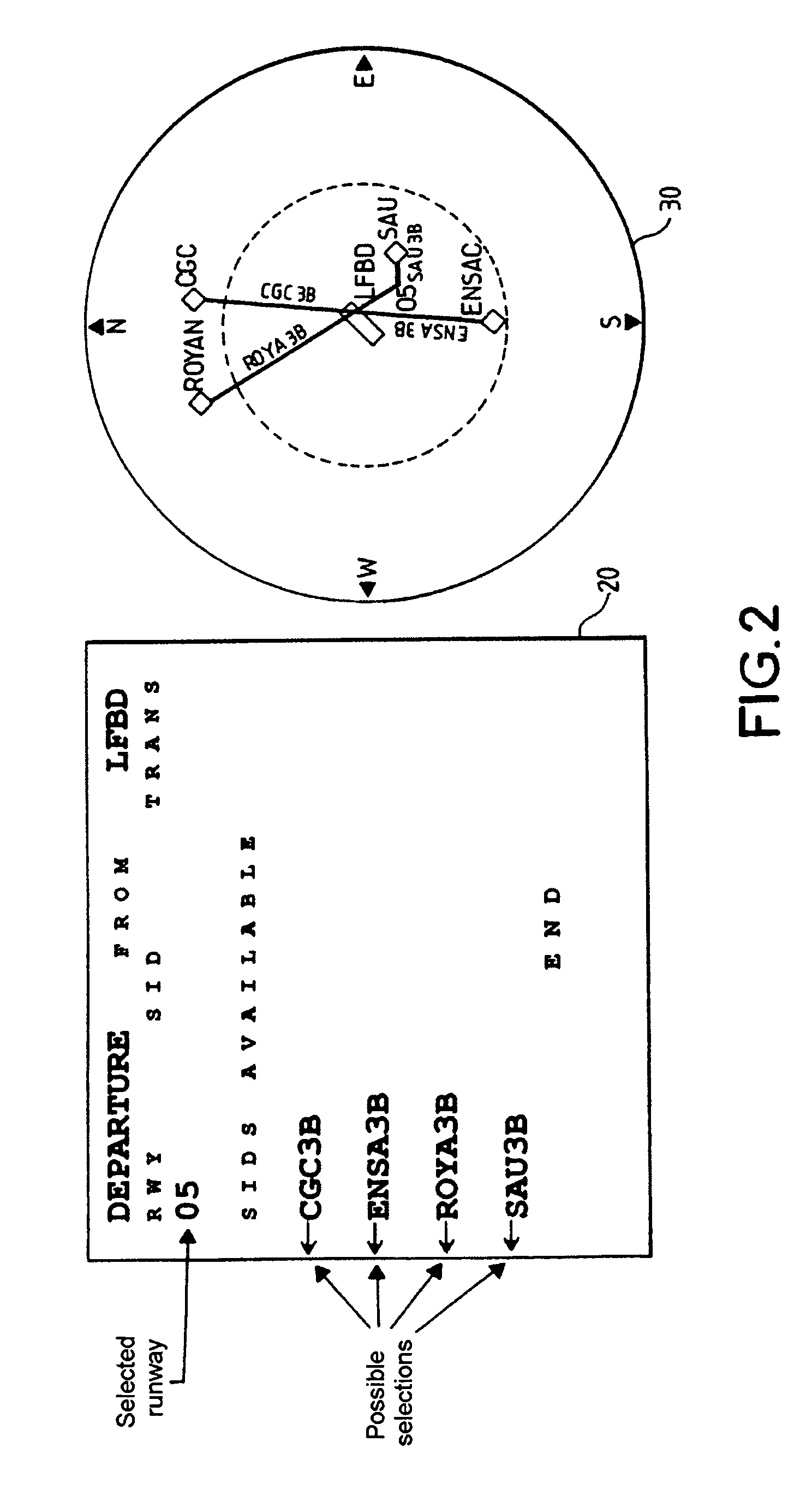 On-board flight management system for aircraft