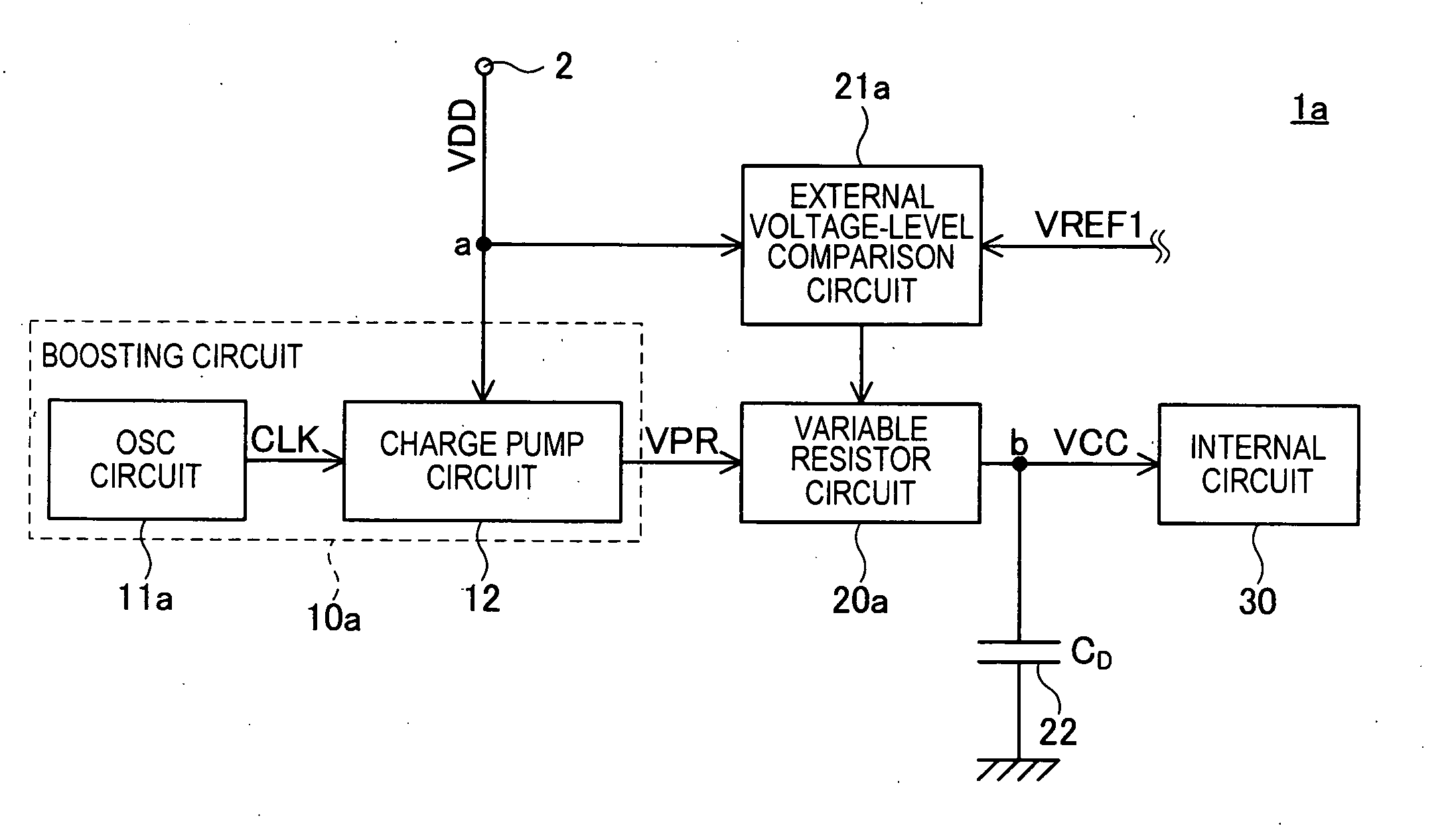 Semiconductor device having boosting circuit