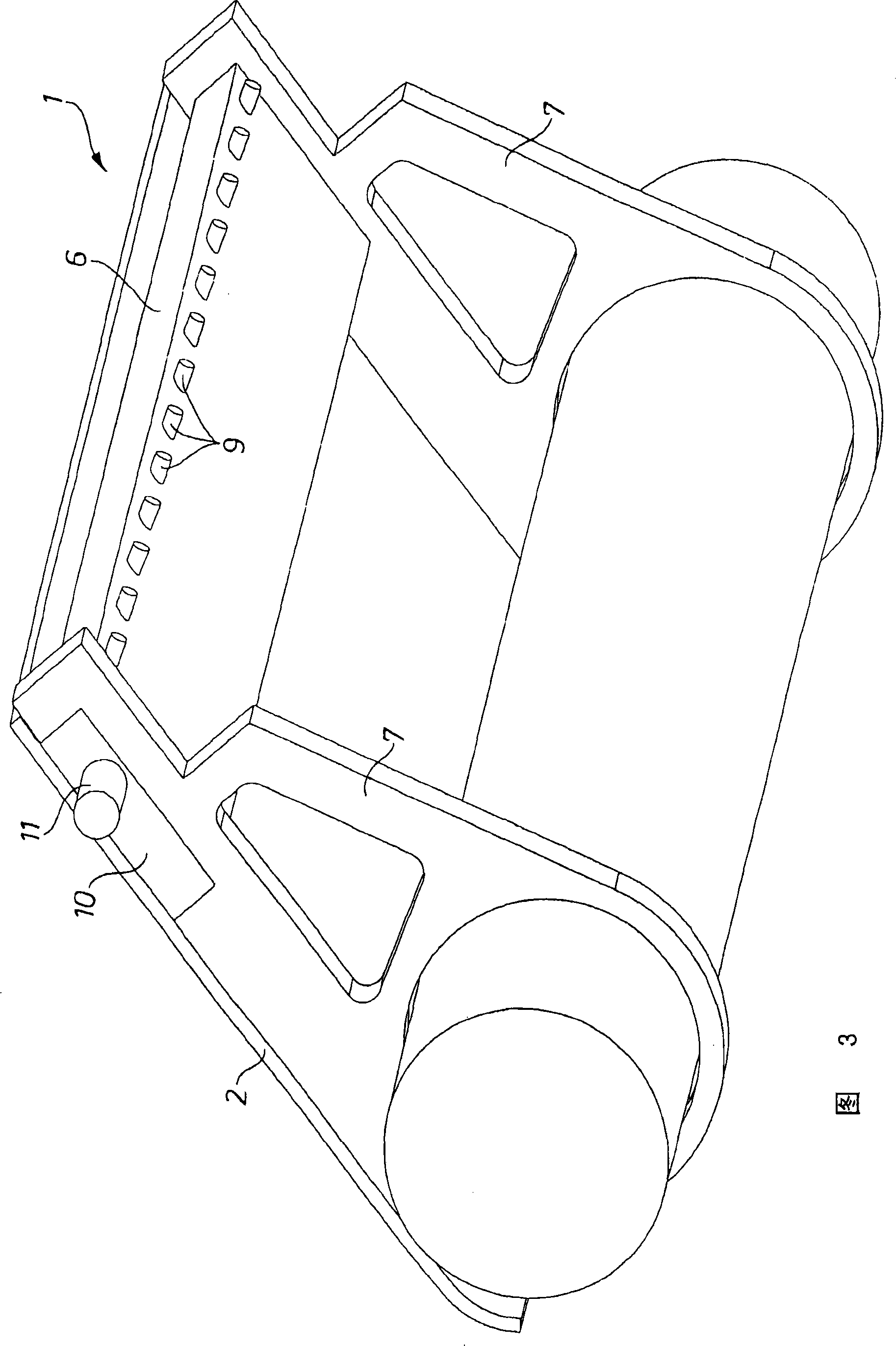 Device for measuring the tension in a metallic strip