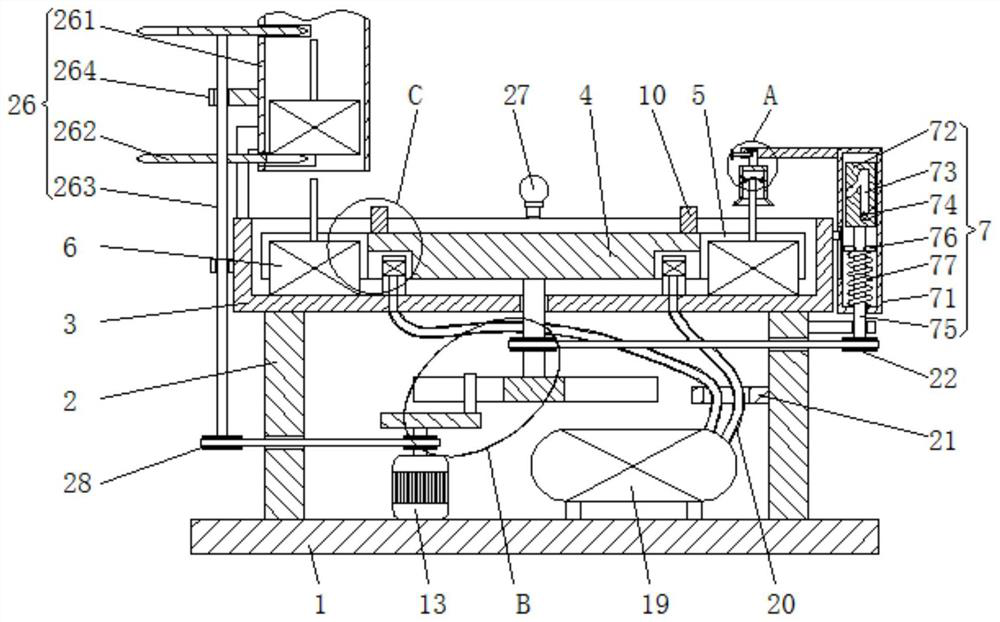 A semiconductor discrete device testing device