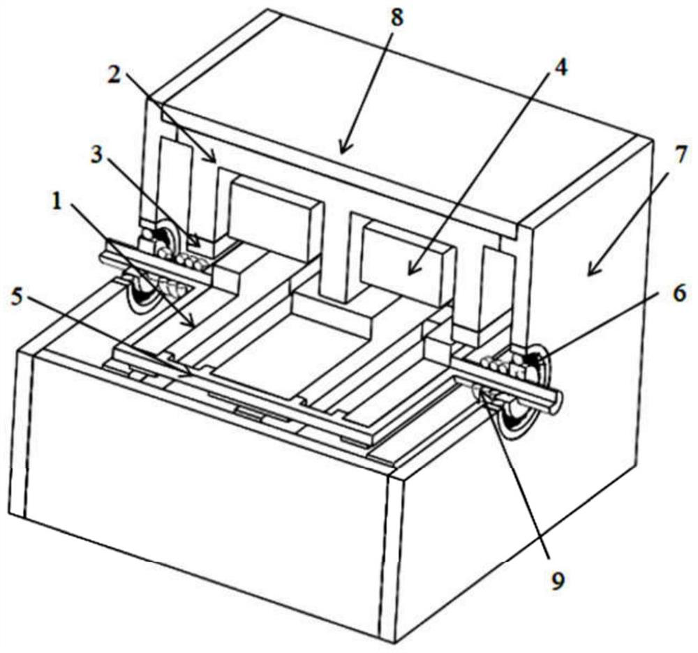 A stator permanent magnet type mover core segmented linear oscillating motor and unit group