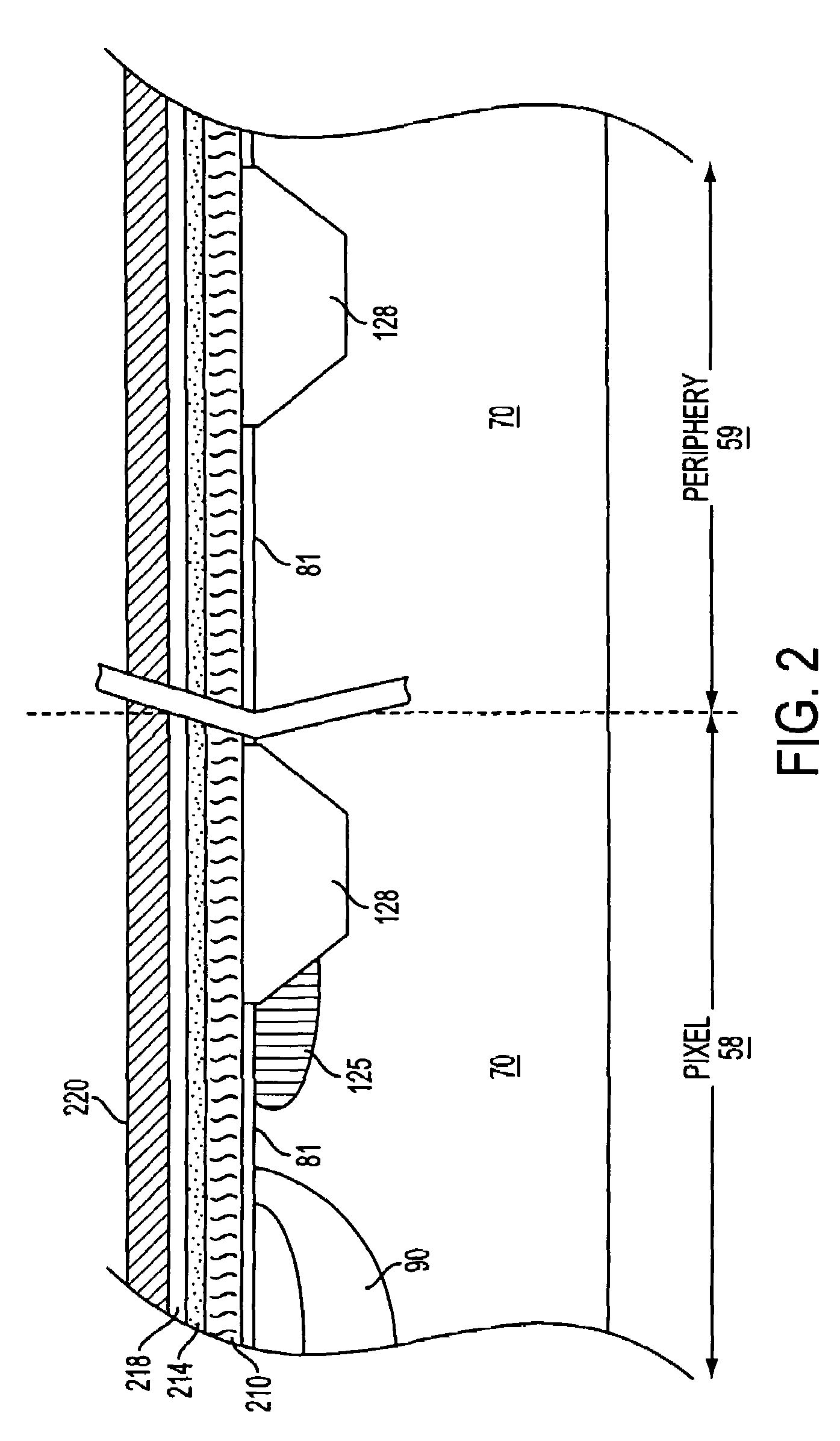 Dual capacitor structure for imagers and method of formation