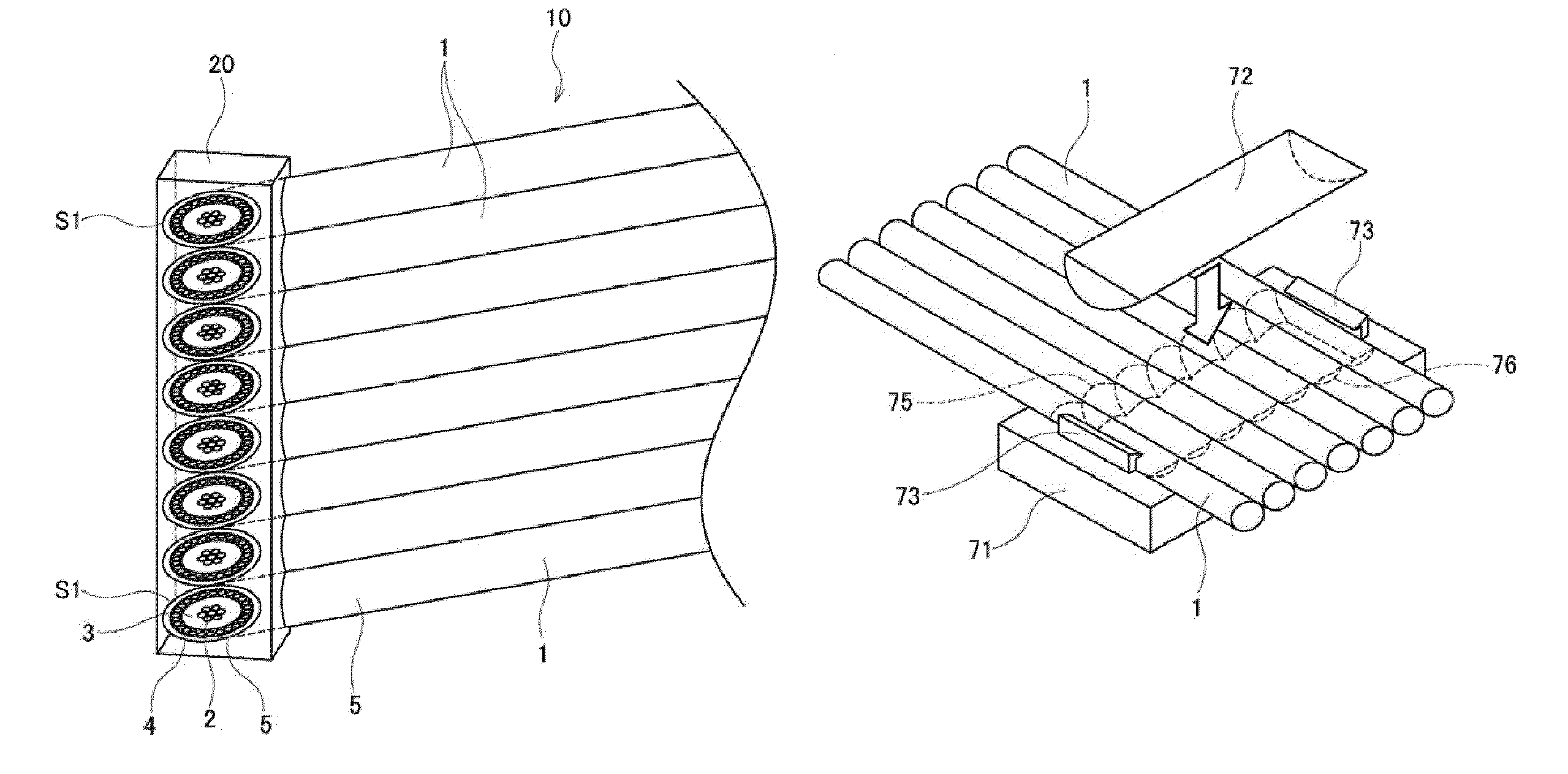 Multi-coaxial cable assembly and manufacturing method of the same