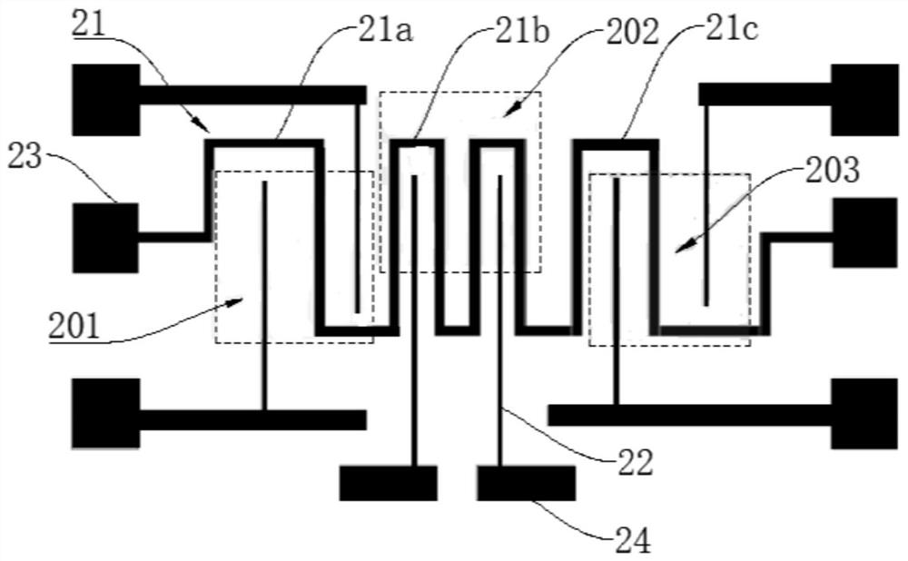 Multi-parameter gas sensing microchip, preparation method thereof and gas sensor