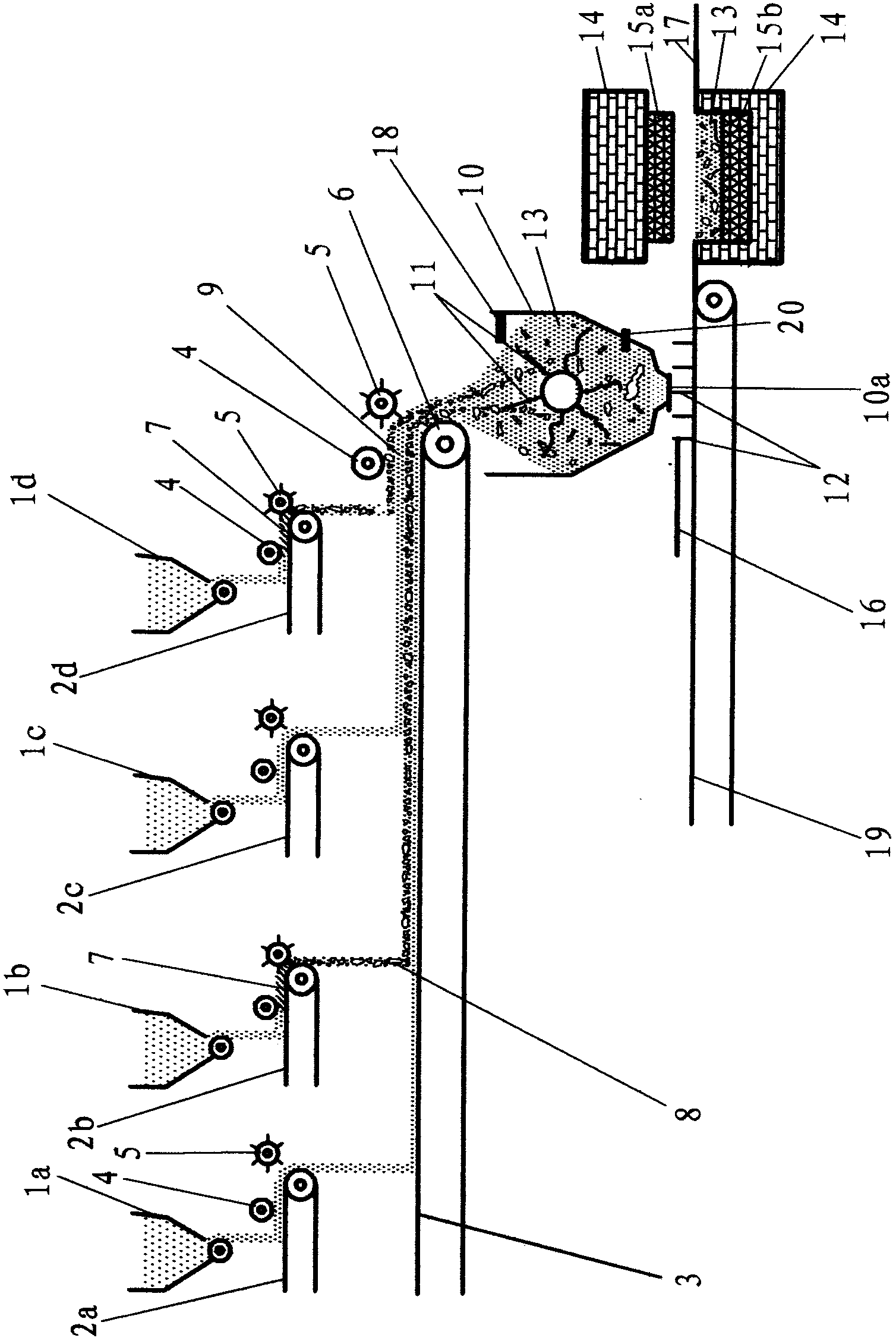Application and method of pattern definition system for manufacturing stone imitating pattern ceramic product