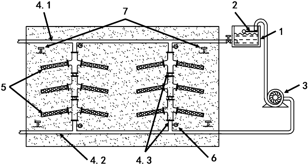 Infiltrating irrigation method and system suitable for artificial revegetation slope