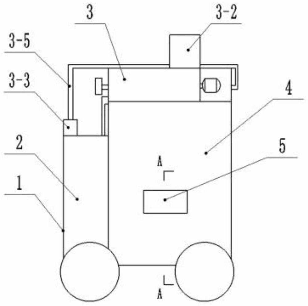 A mobile garbage disposal system and method using a gas-powered vehicle