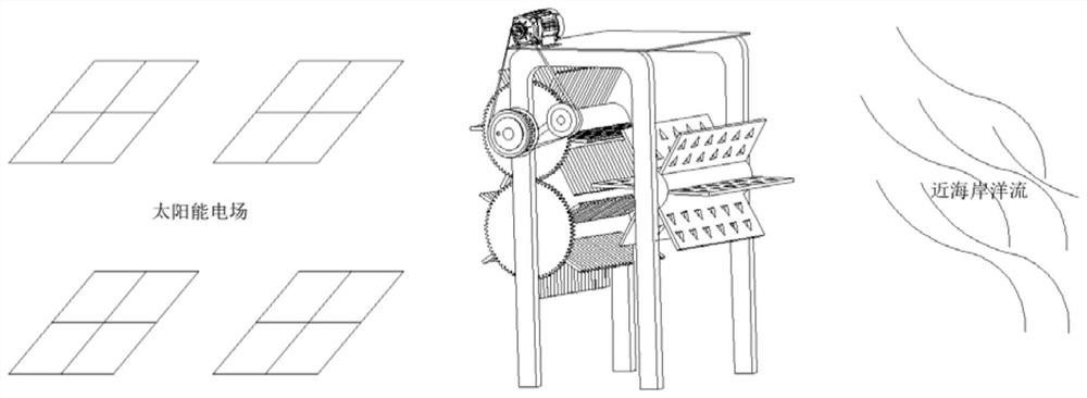 Offshore wave-resistant and ice dredging device