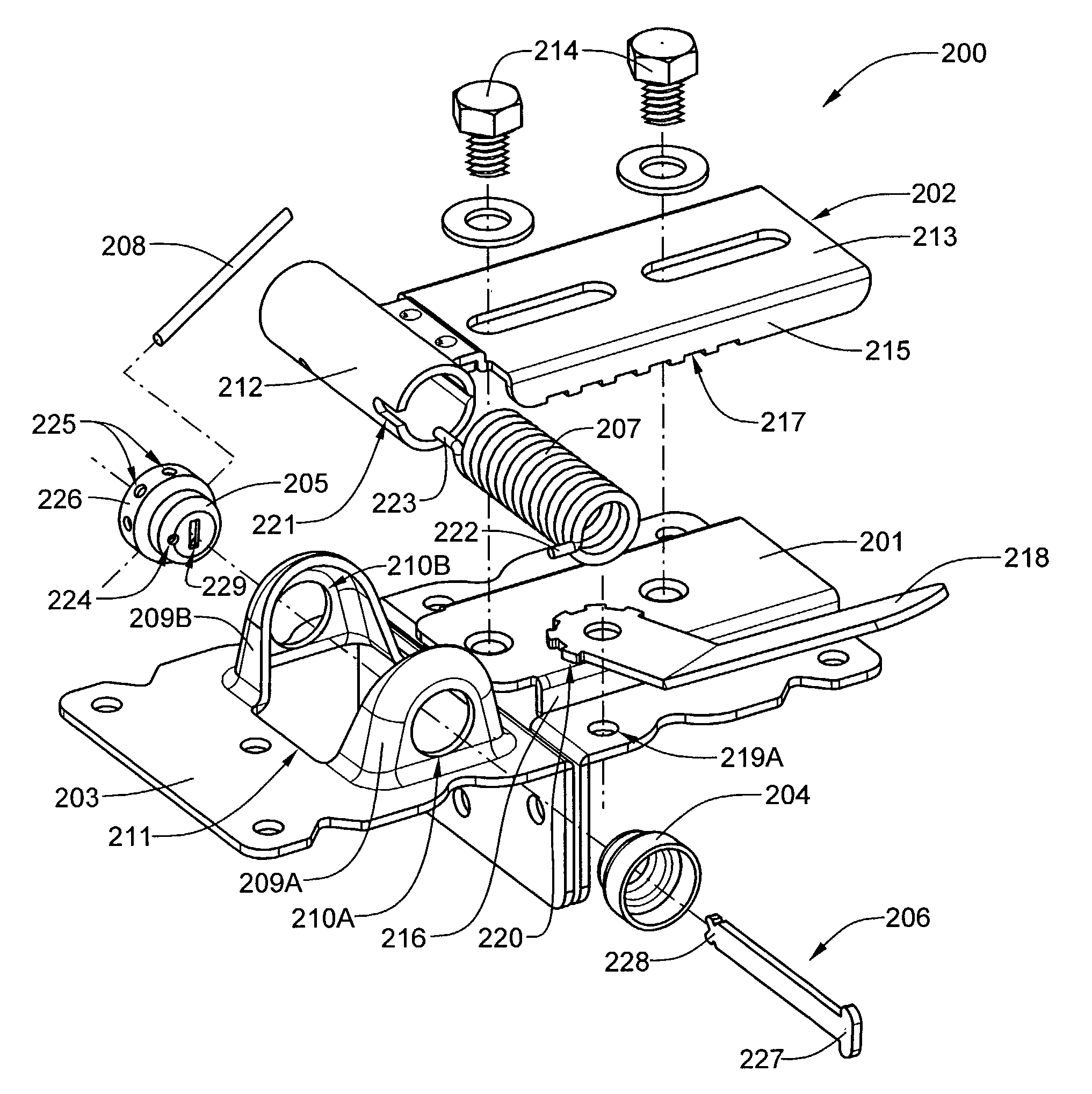 Adjustable gate hinge having stamped metal pivot components