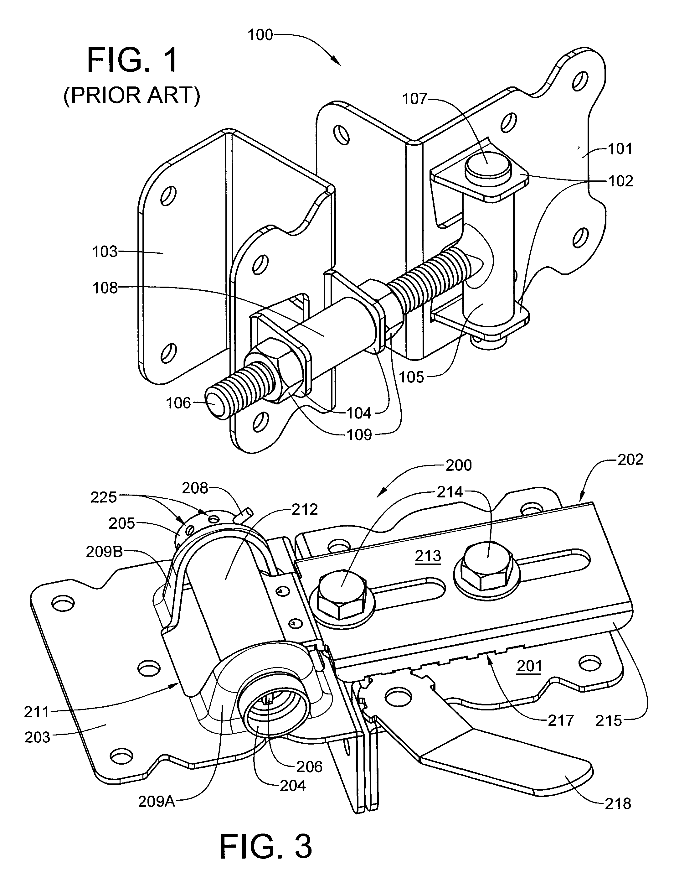 Adjustable gate hinge having stamped metal pivot components