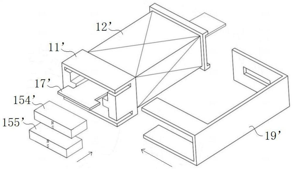 Side-arranged double-magnet toggle type self-generating device and wireless switch