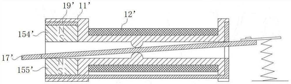 Side-arranged double-magnet toggle type self-generating device and wireless switch