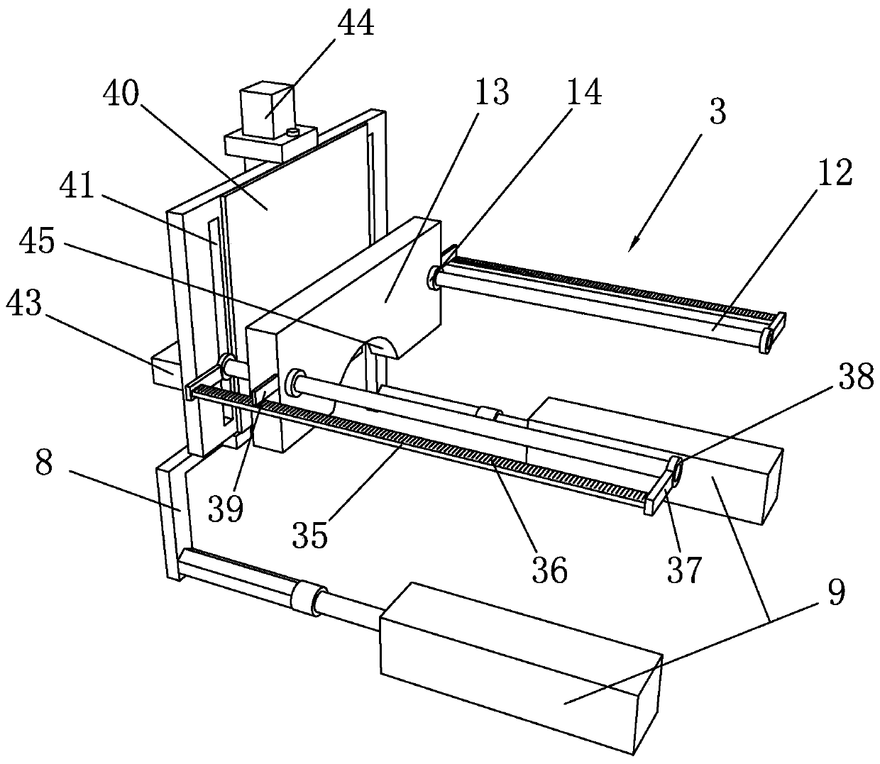 Fixed-length cutting device for stainless steel tube