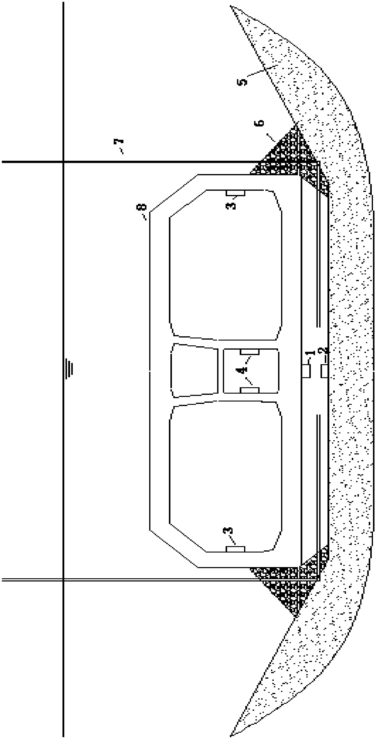 Underwater foundation grouting full weight monitoring system and method