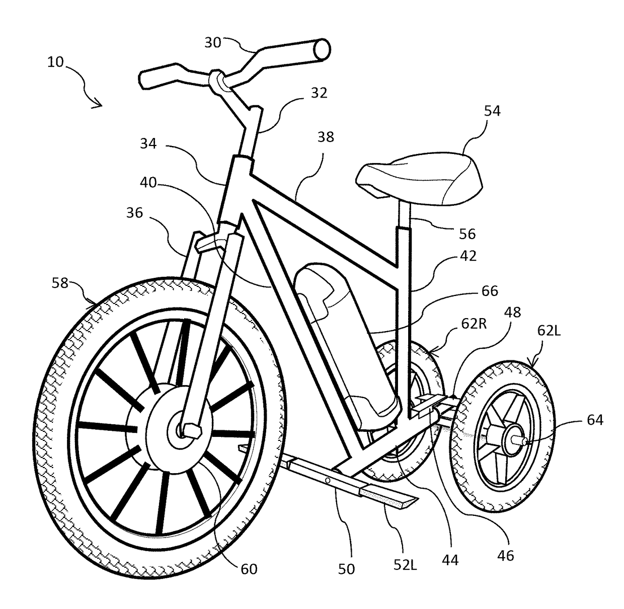 Tiltable electric tricycle