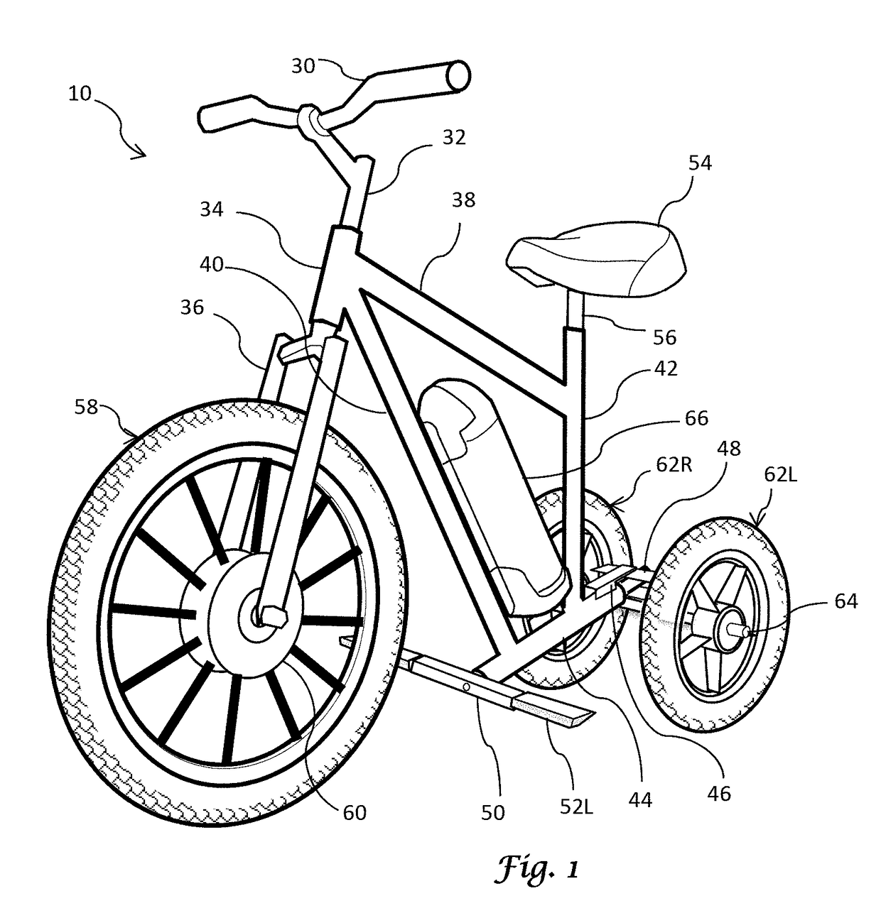 Tiltable electric tricycle