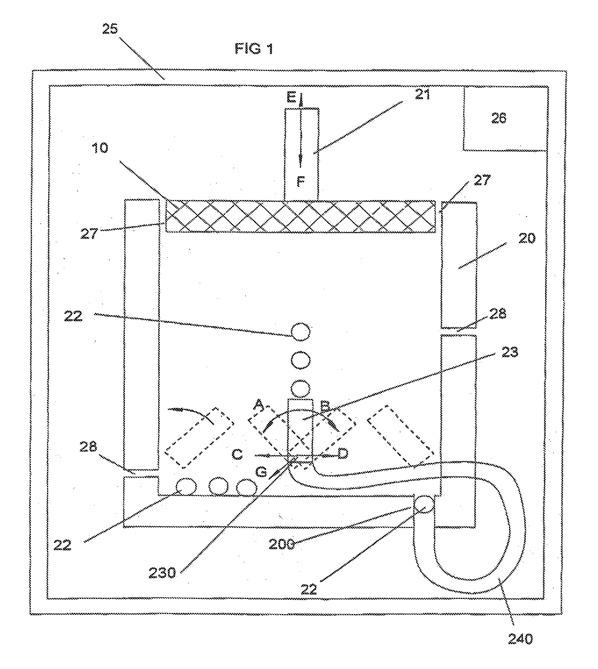 Method for generating nanostructures and device for generating nanostructures