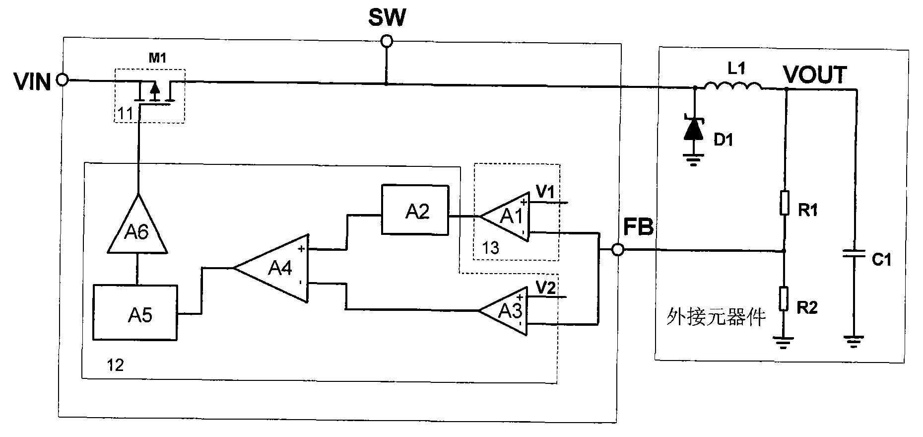 Output short-circuit soft-restoration control circuit and application thereof in DC-DC converter