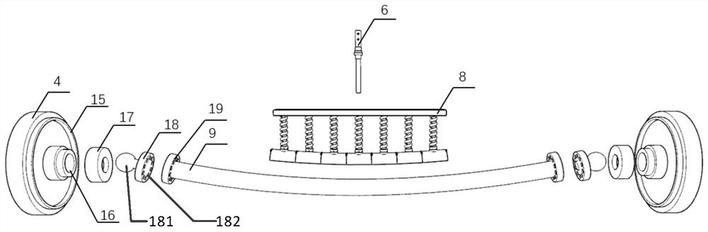 Test platform for simulating uniformly distributed load of pipeline in deepwater environment