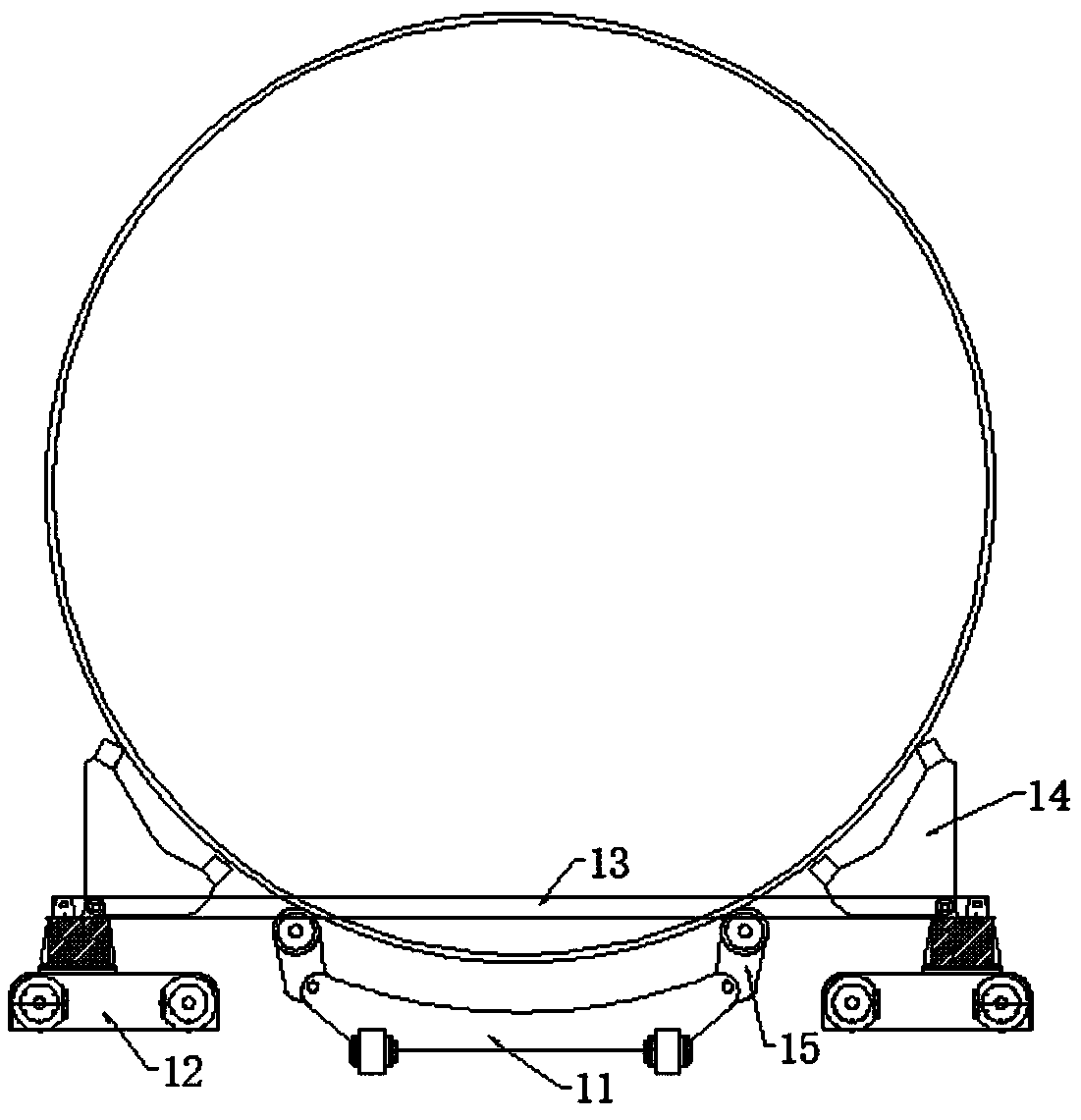 An installation method of super-large-diameter penstock in the downward bend of an inclined shaft