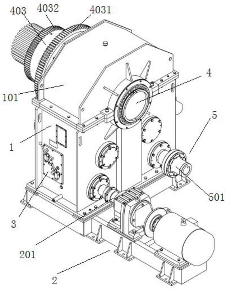 Steel wire rope reduction gearbox