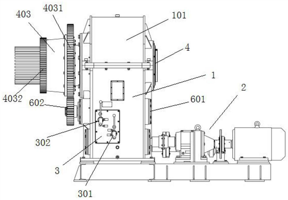 Steel wire rope reduction gearbox