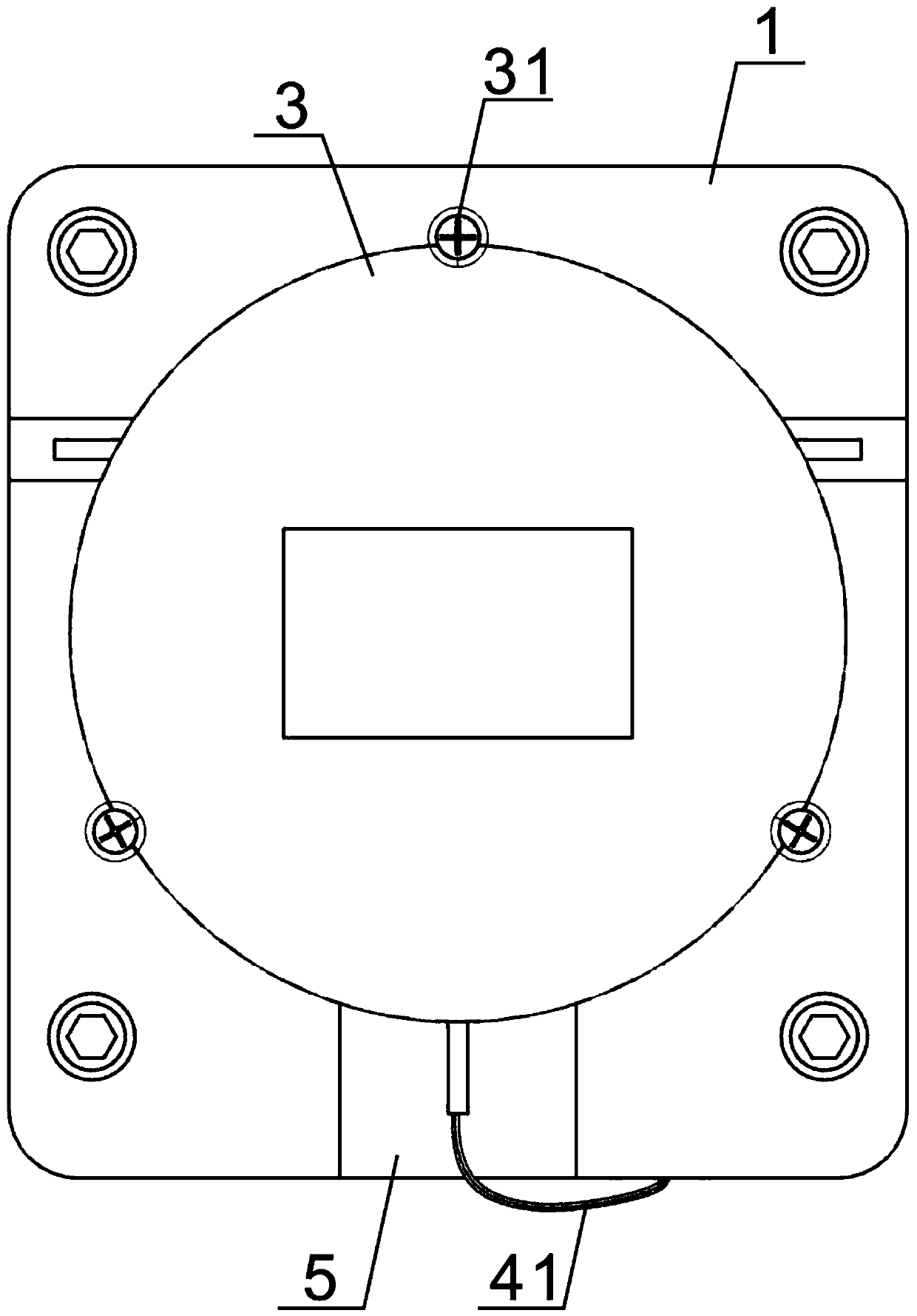 Resistor hidden type large isolator