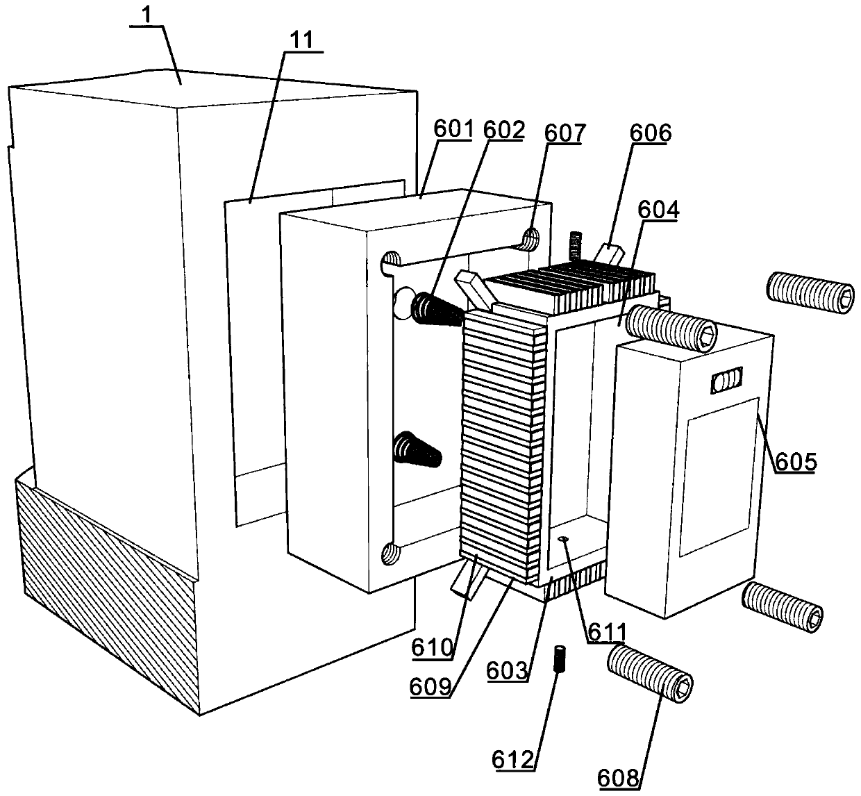 Resistor hidden type large isolator