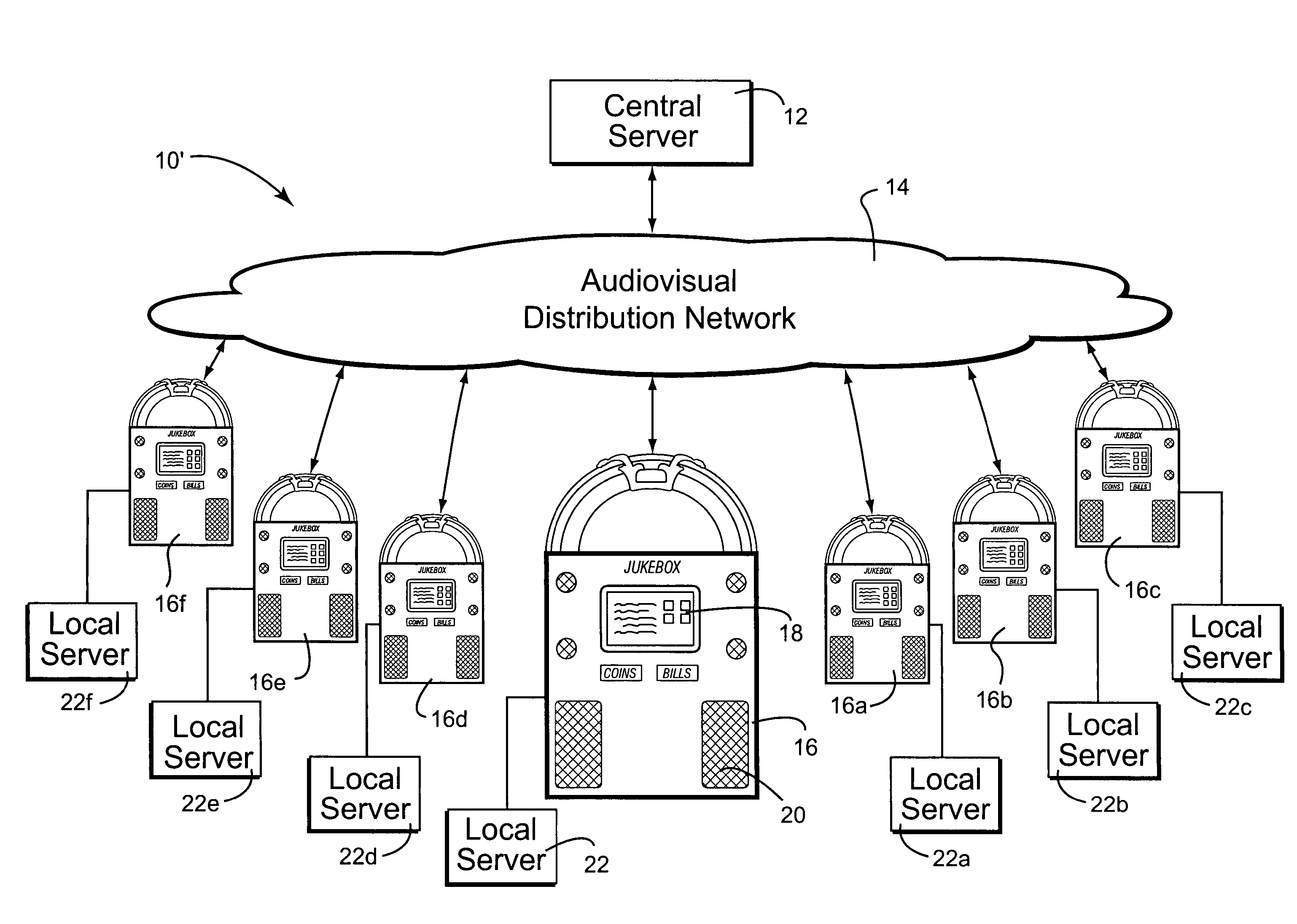 Digital downloading jukebox system with user-tailored music management, communications, and other tools