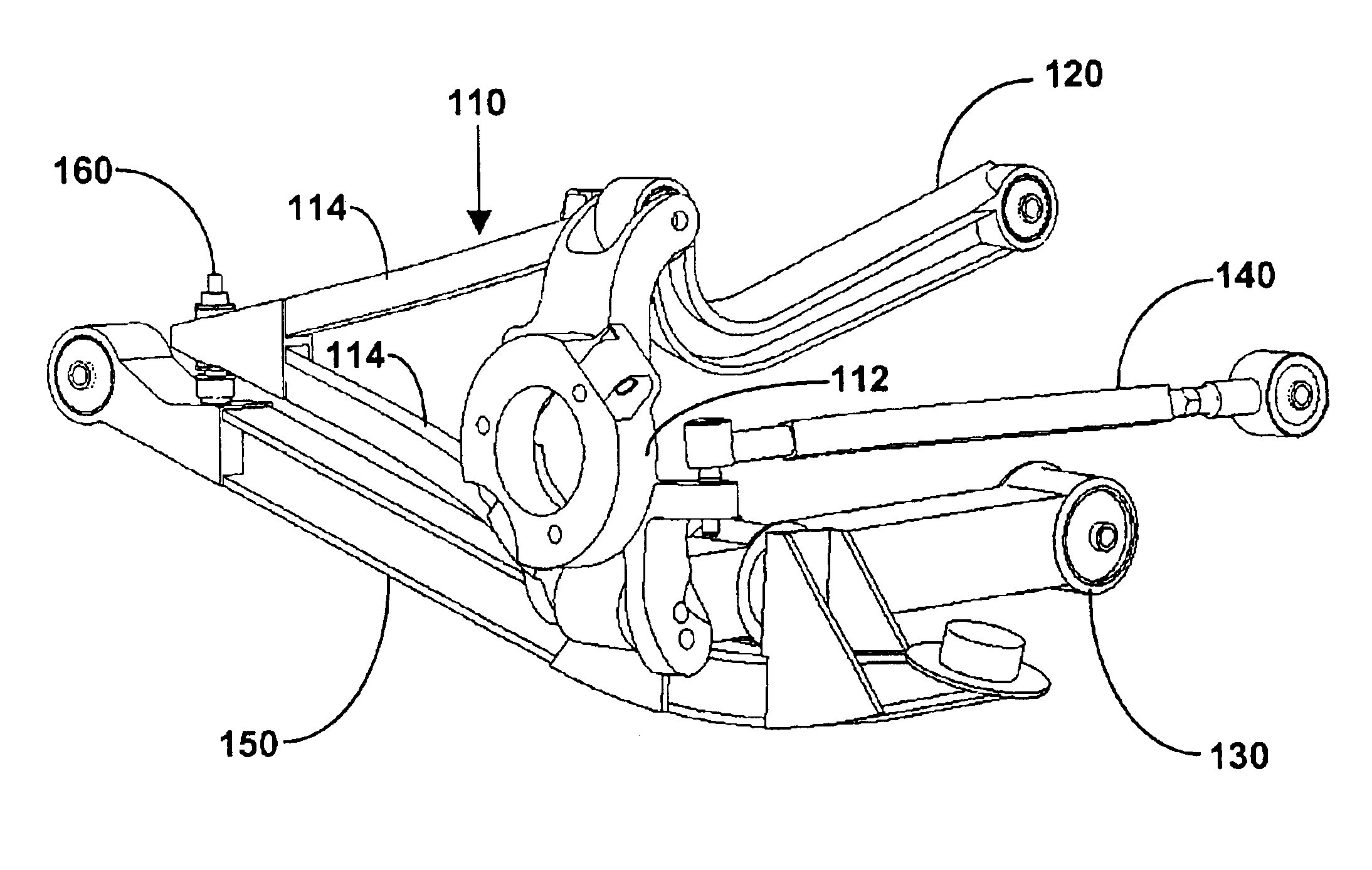 Multi-link independent rear suspension assembly