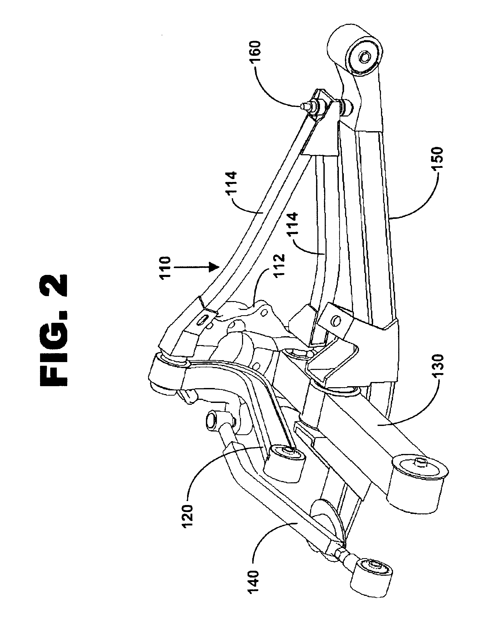Multi-link independent rear suspension assembly