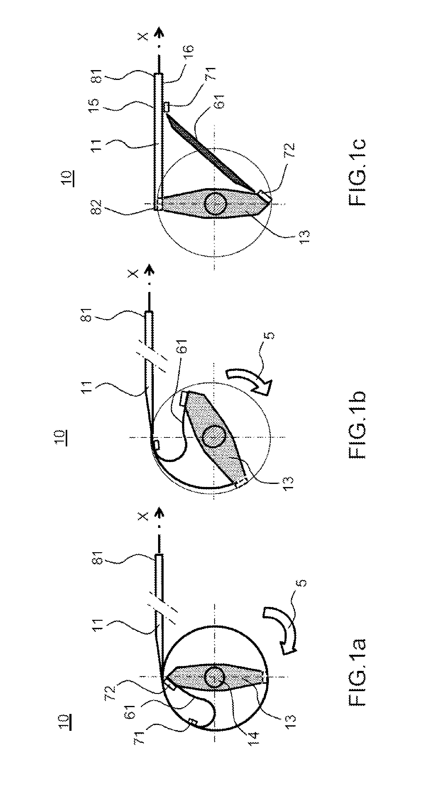 Retractable tape spring in-building method for a deployable structure and tape spring deployable structure