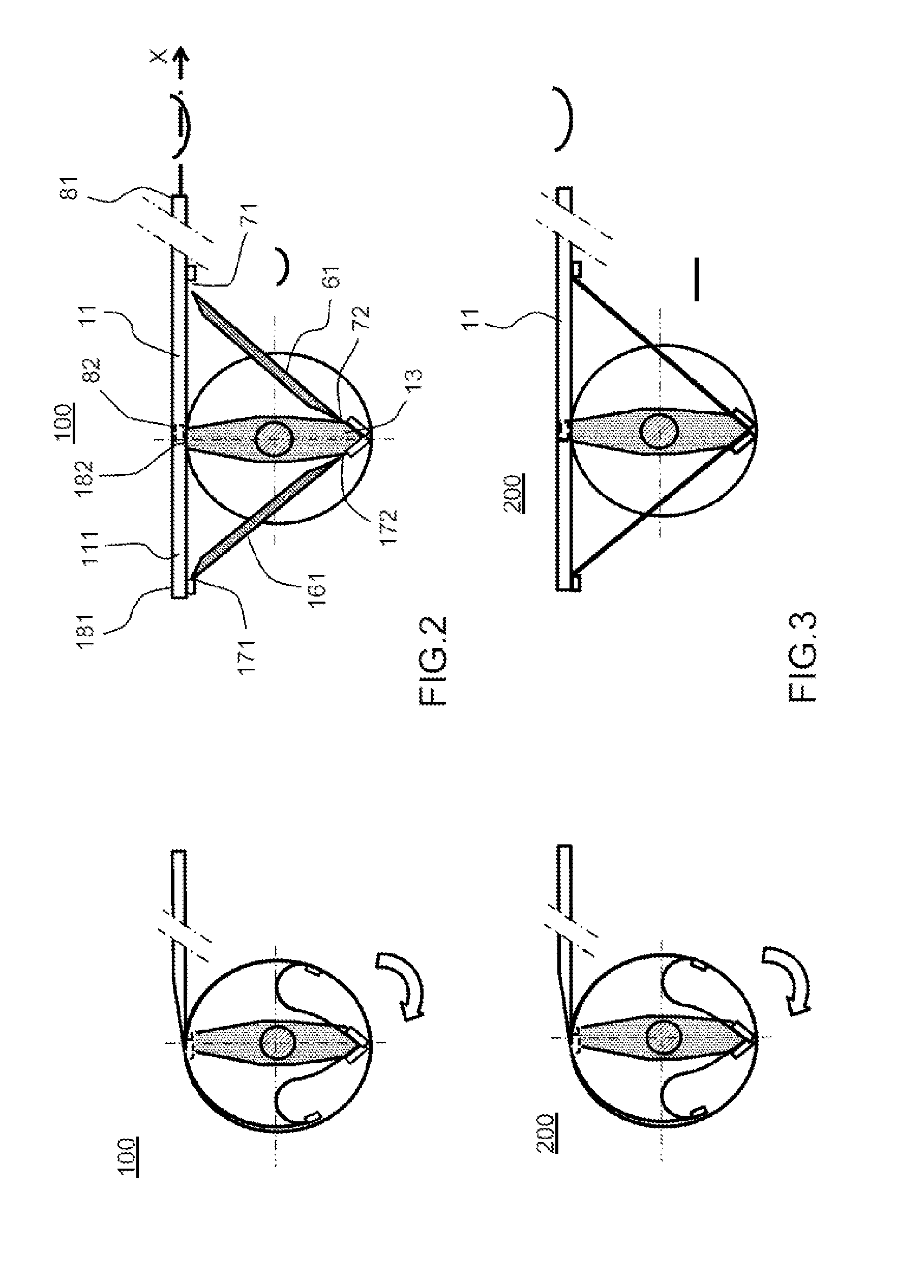 Retractable tape spring in-building method for a deployable structure and tape spring deployable structure