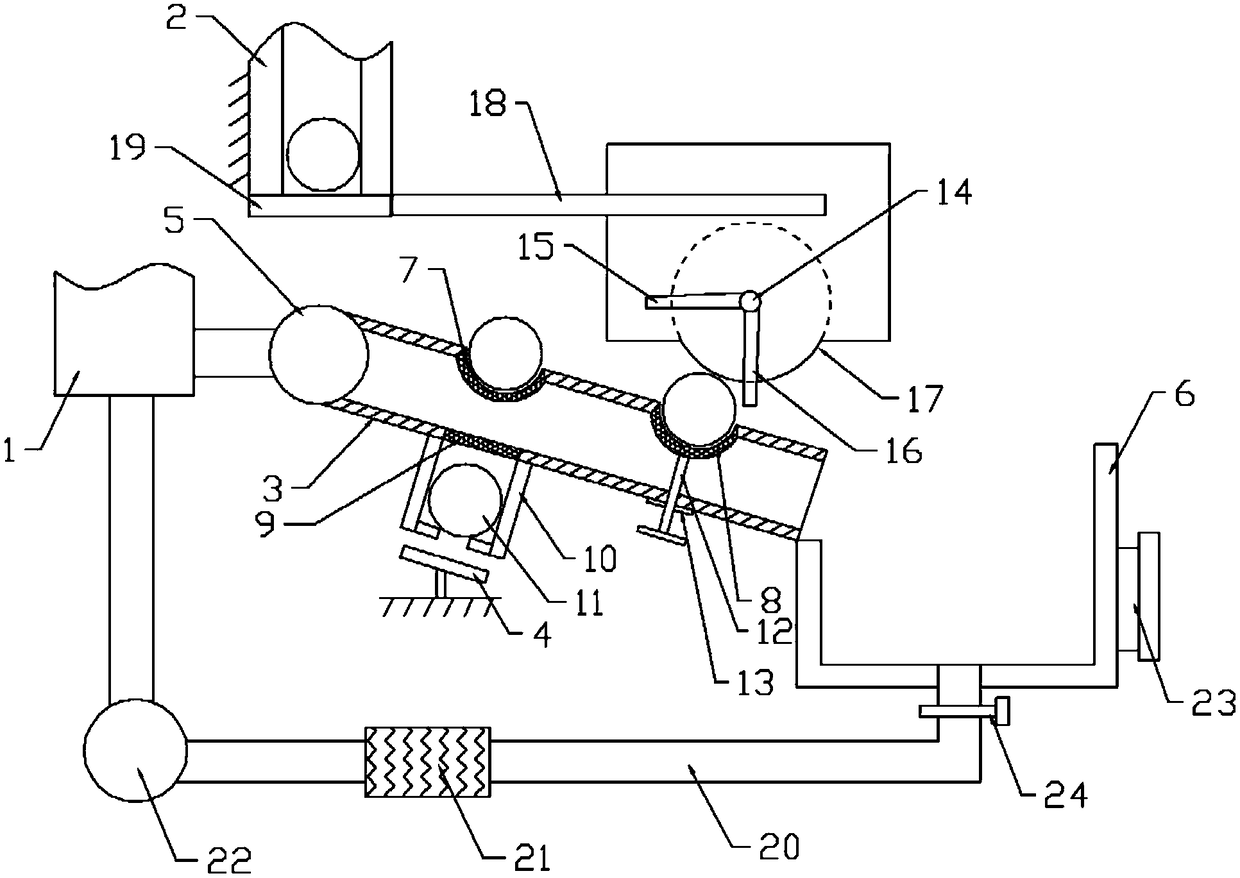 Device for cleaning car parts